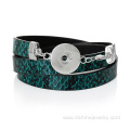 Snake Leather Noosa Bracelet DIY Button Snap Wristband